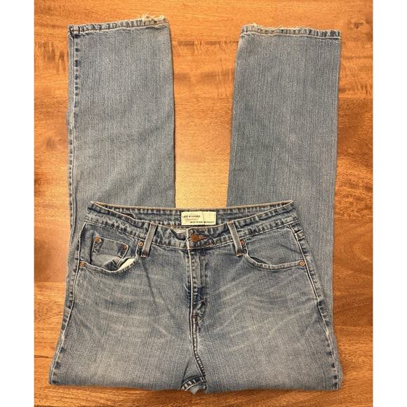 Levi Strauss Signature Jeans Women’s 12 Long Mid Rise Bootcut Stretch Blue Denim - Picture 1 of 10